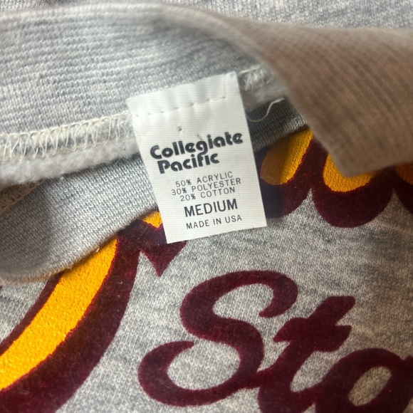 80s Arizona State Sun Devils Cropped Sweater Top Vintage Athleisure Collegiate - Picture 8 of 11